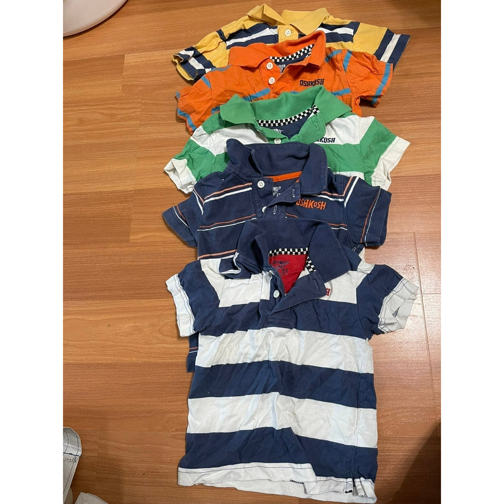 5 OskKosh B'gosh Polo Boys Shirts 2t